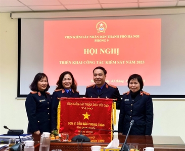 Phòng 9 và Phòng 7 – Viện KSND thành phố Hà Nội triển khai công tác năm 2023